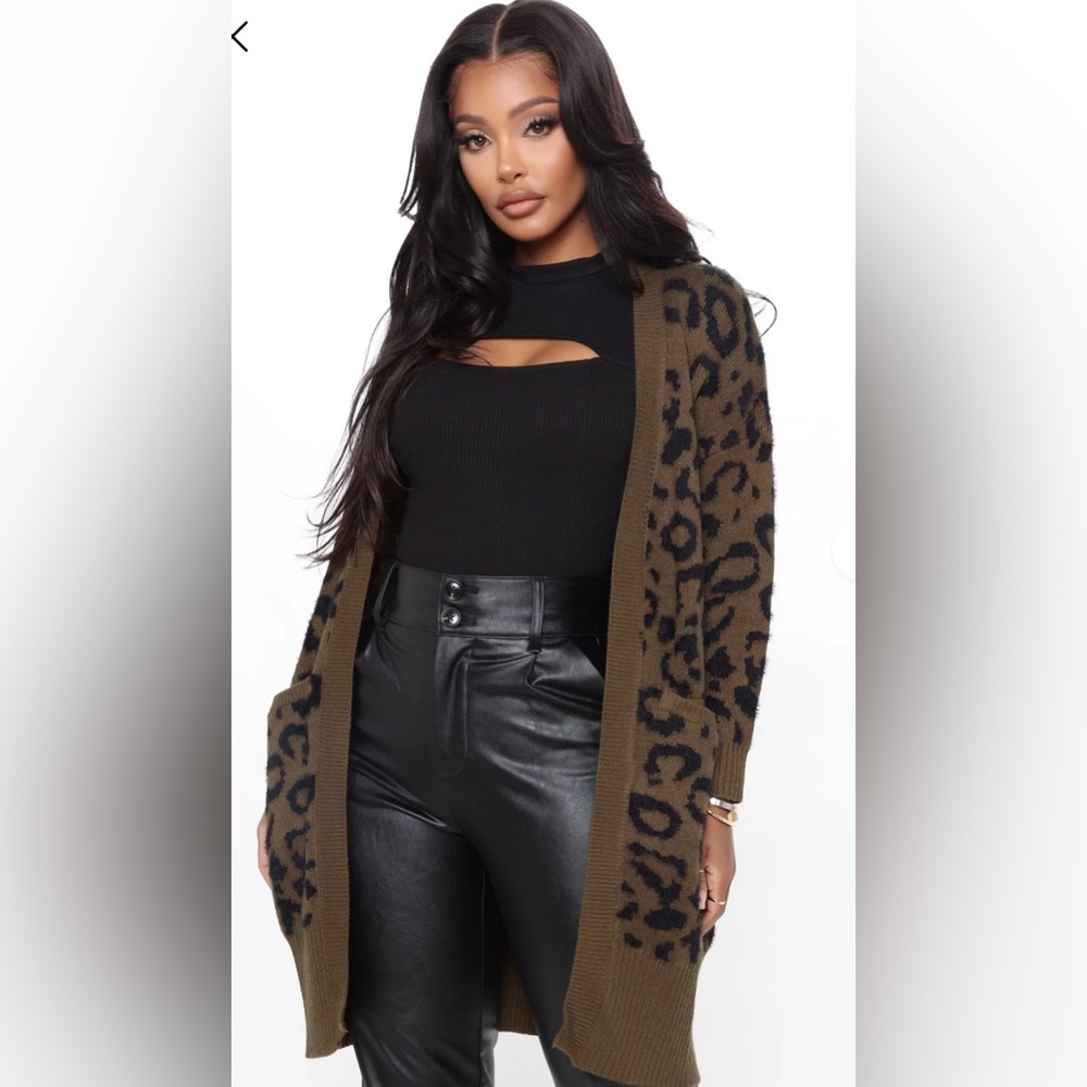 Fashion Nova Live On The Wild Side Leopard Cardigan